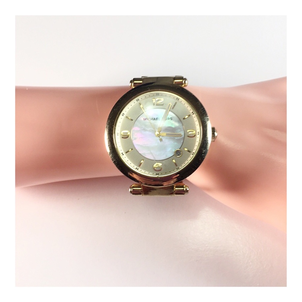 Michael Kors Gold Mother of Pearl Analog Watch